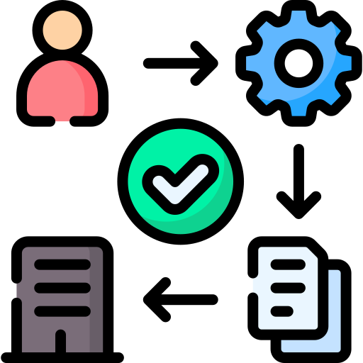 policy actions  automation triggers icon